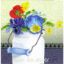 Picture of Blue Pansy in Can - 10" x 10"