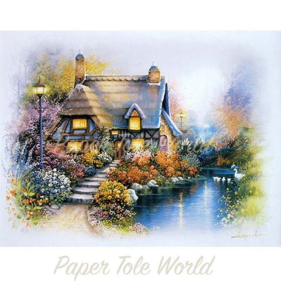 Picture of Cottage on the Pond I - 8" x 10"