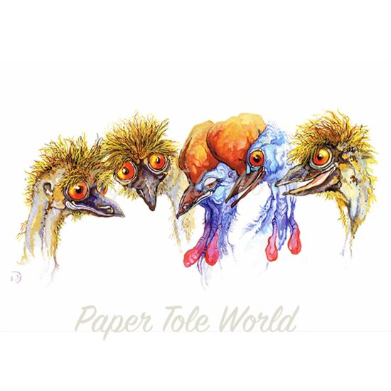 Picture of Emu & Cassawary - 11" x 7"