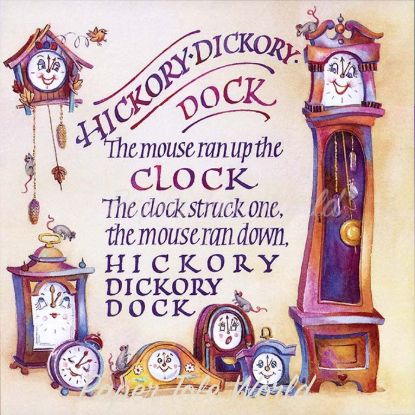 Picture of Hickory Dickory Dock - 12" x 12"