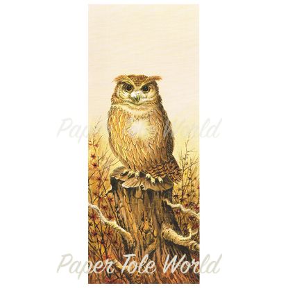 Picture of Owl on a Stump - 6" x 15"