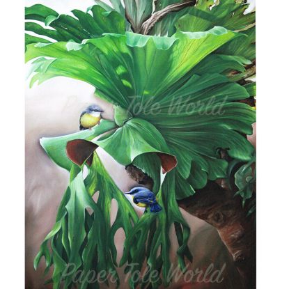 Picture of Robins Under Hood - 11" x 14"