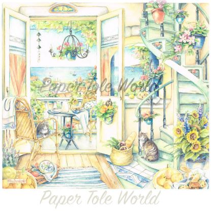 Picture of Spiral Stairs - 9" x 10"