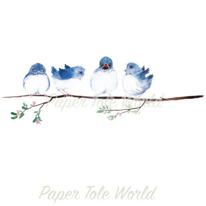 Picture of Squawking Birds - 6" x 15"