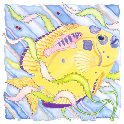 Picture of Tropical Fish - Yellow - 6" x 6"
