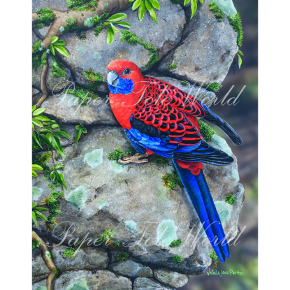 Picture of Crimson Capers - 13.5" x 10.5"