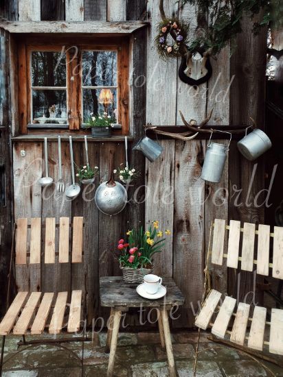 Picture of Vintage Cabin, 10" x 13"